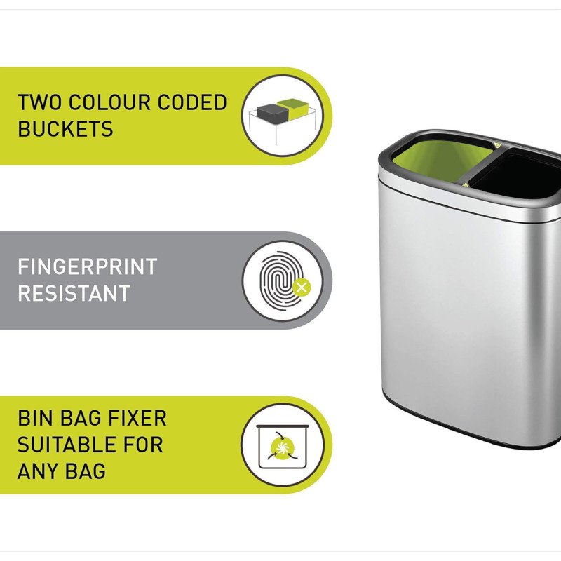 Poubelle tri sélectif OLI-Cube Open Top 2 x 10 L