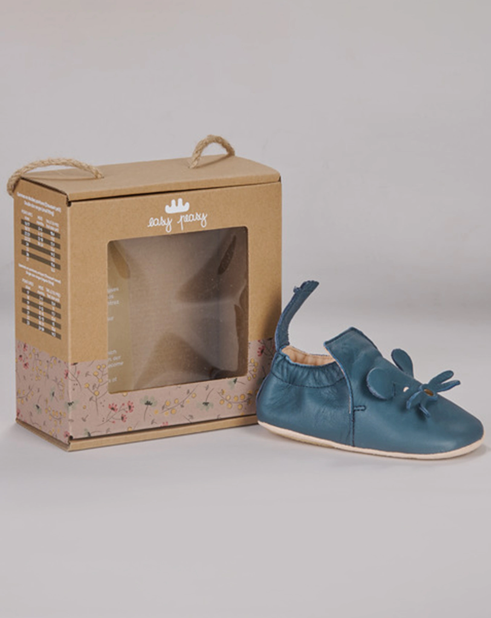 Krabbelschuhe MY BLUBLU MOUSE in denim