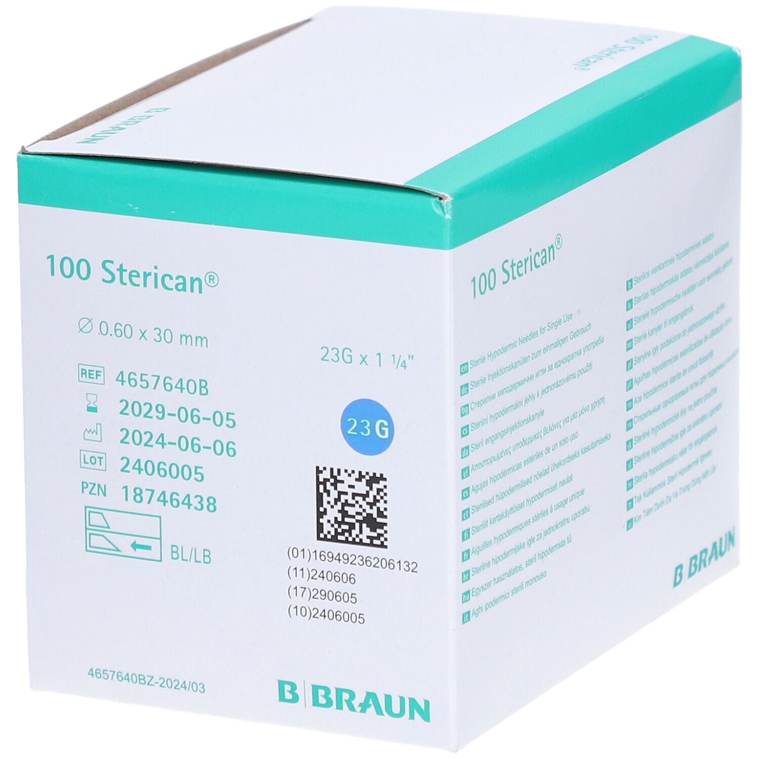Sterican® Einmalkanüle 23 G 30 mm