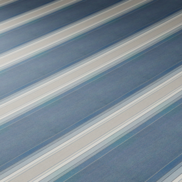 Knikarmscherm Calando streep blauw (kleurnr. 320553) op maat