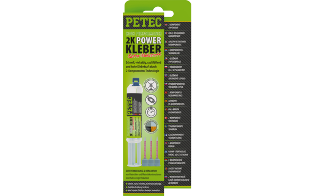 Petec 2K Power Kleber high performance Doppelspritze 11 ml