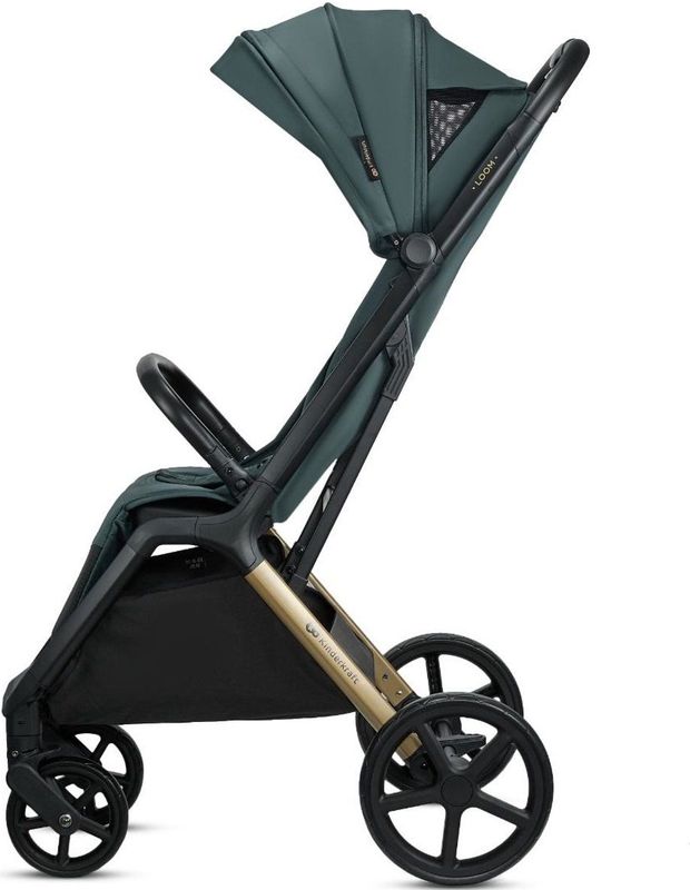 Kinderkraft - LOOM - Buggy - Lichtgewicht - Groen - Automatisch Inklapbaar - Wendbaar