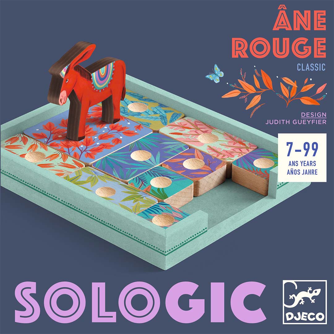 Djeco puzzelspel sologic - âne rouge