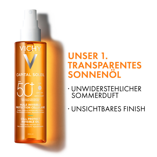 Vichy Capital Soleil Cellprotection Oil Öl LSF50  FRENnl 200 ml