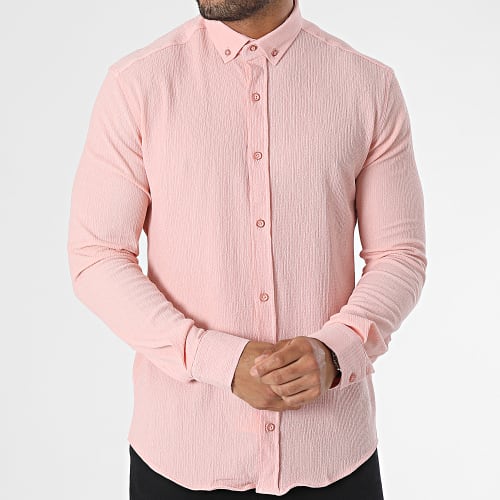 Chemise Manches Longues Rose