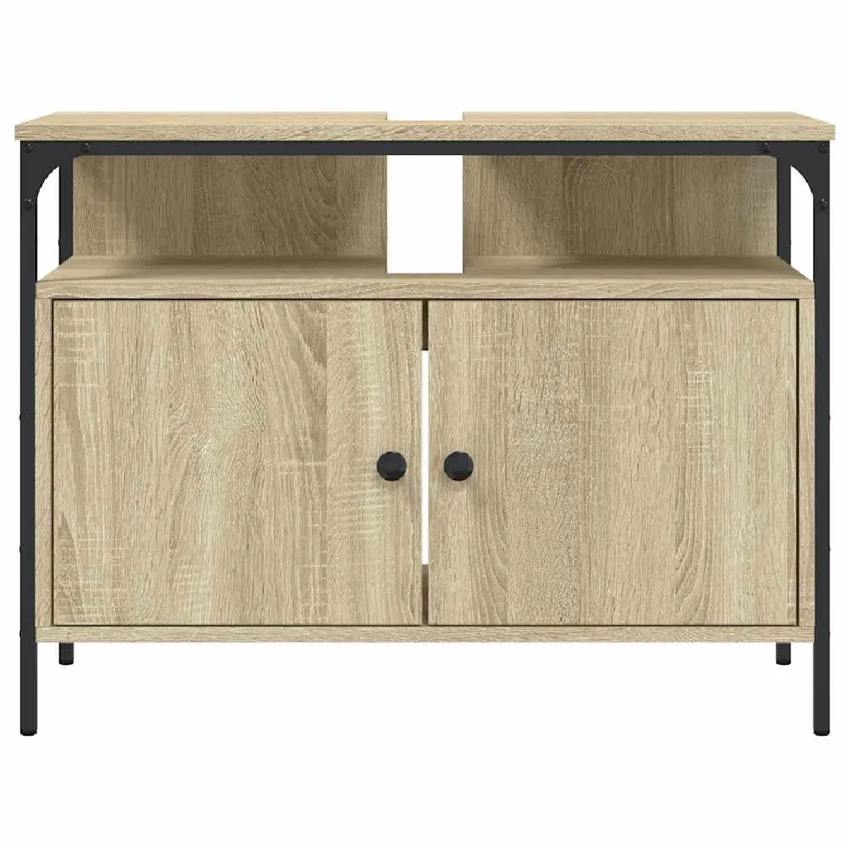 VidaXL Armoire Lavabo Salle de Bain Chêne Sonoma