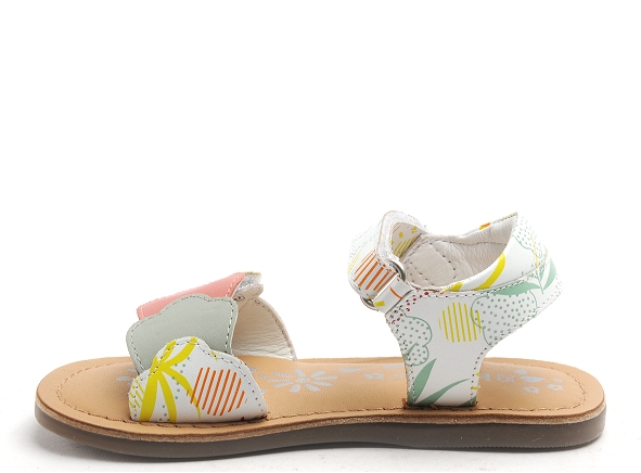 Kickers nu pieds enfant dyastar blanc