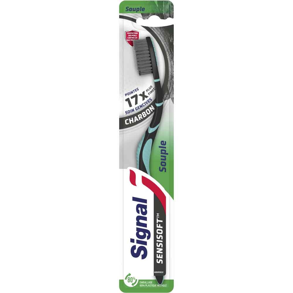 Brosses à dents - Sensisoft charbon – Souple - 3 unités