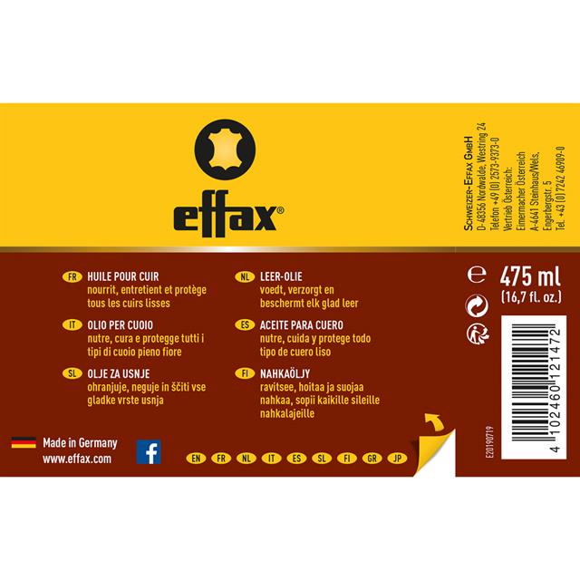 Effax Leer Olie Met Kwast