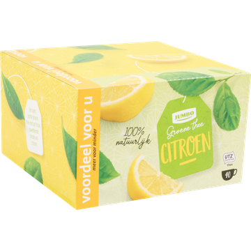 Jumbo Groene Thee Citroen Voordeel 40 Stuks