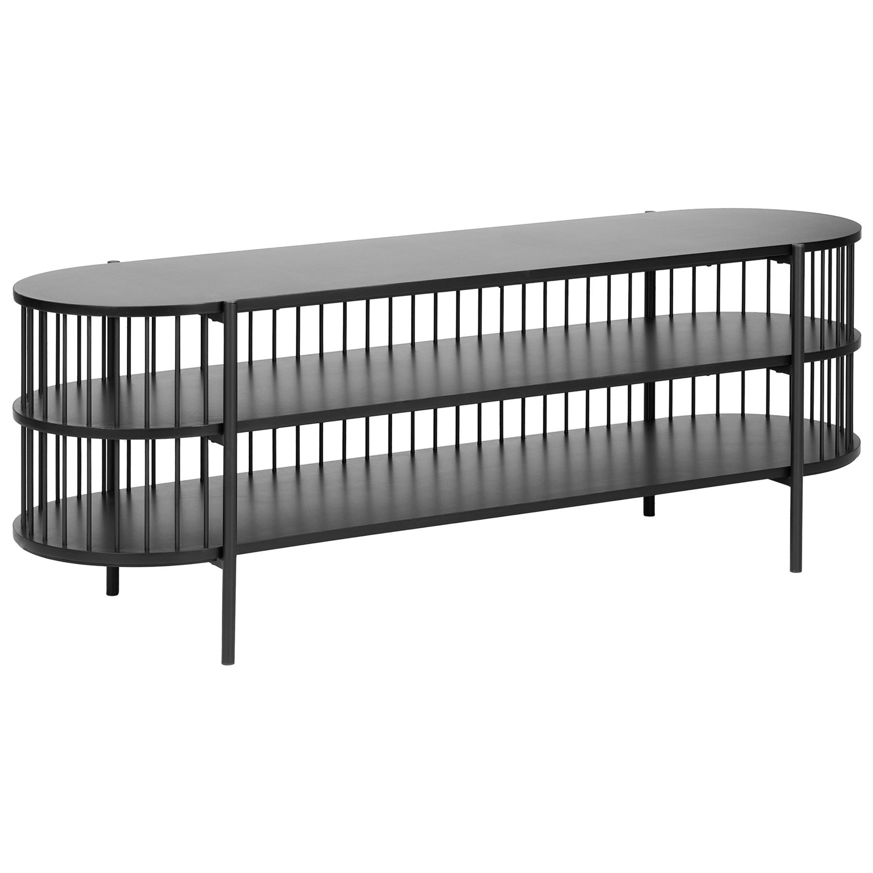 Beliani - BIRSON - TV-meubel - Zwart - MDF