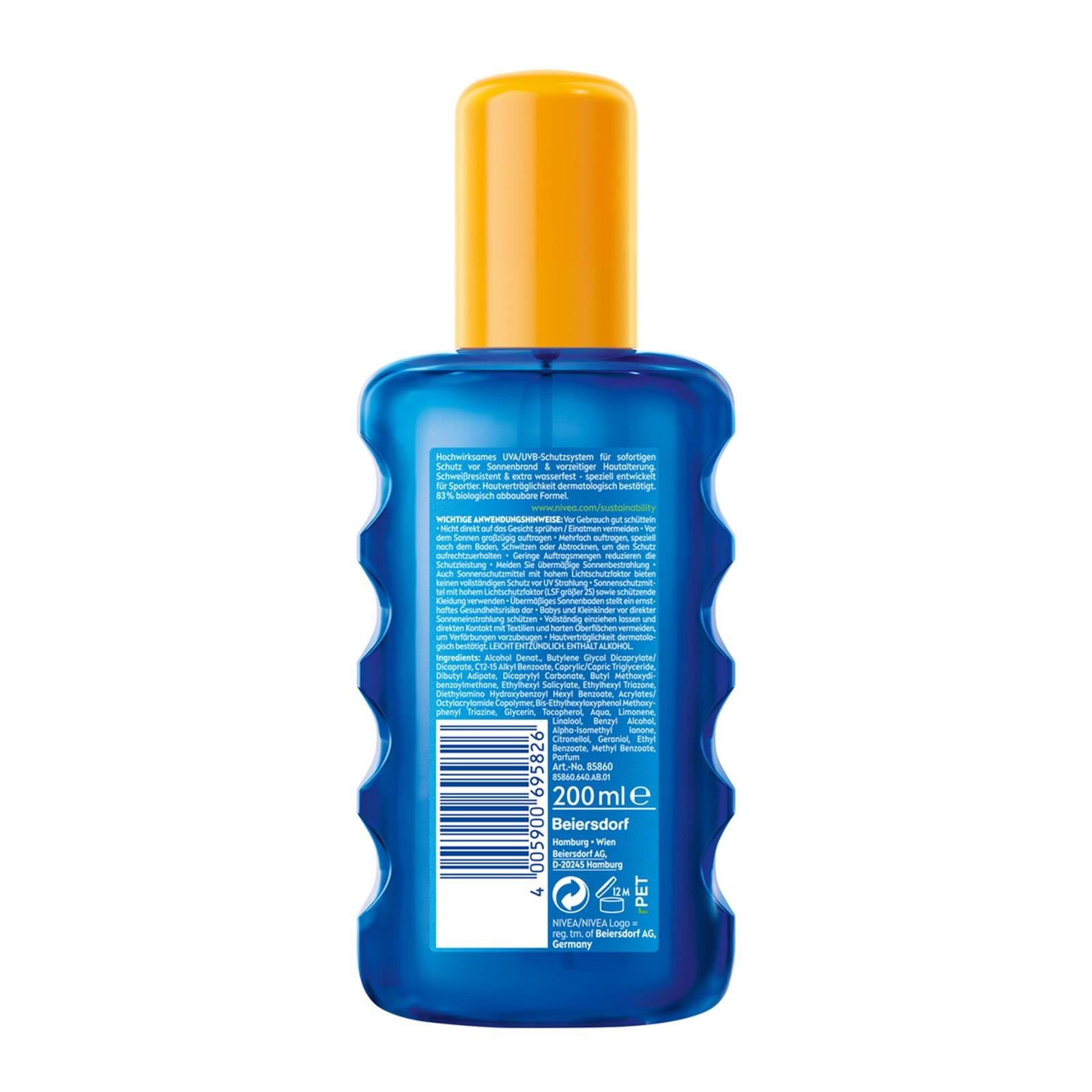 Nivea Schutz & Frische Transparentes Spray LSF 50