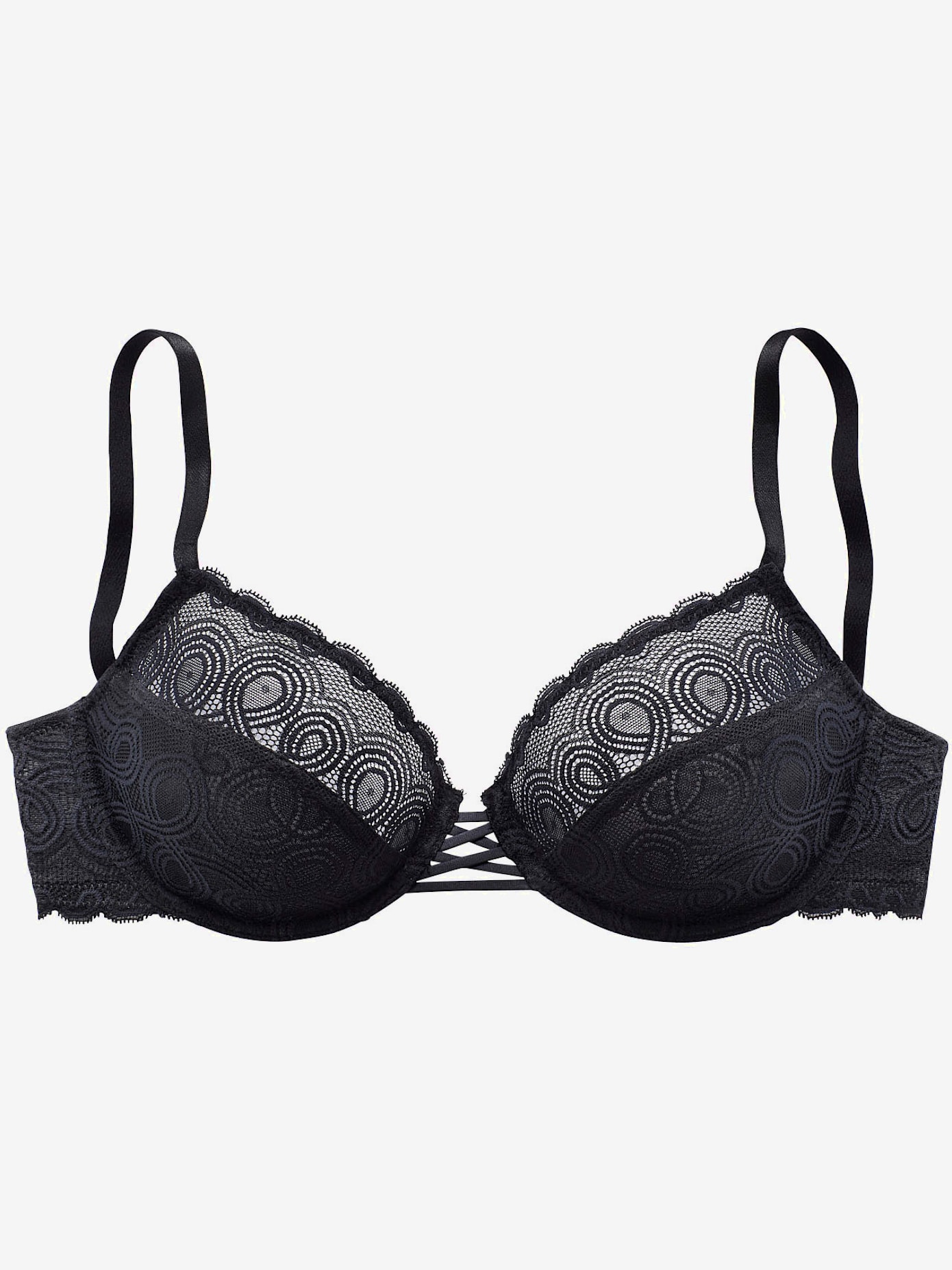 Soutien-gorge à armatures féminin avec laçage extravagant devant