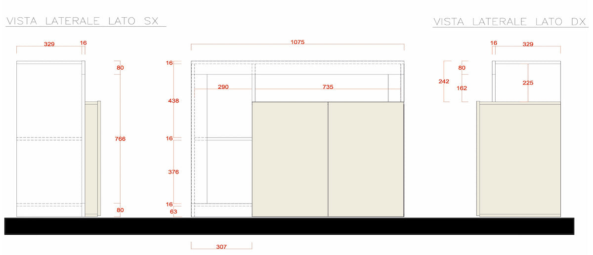 Benvenuto Design Hamburg Dressoir 2 deurs Wit | Oxid