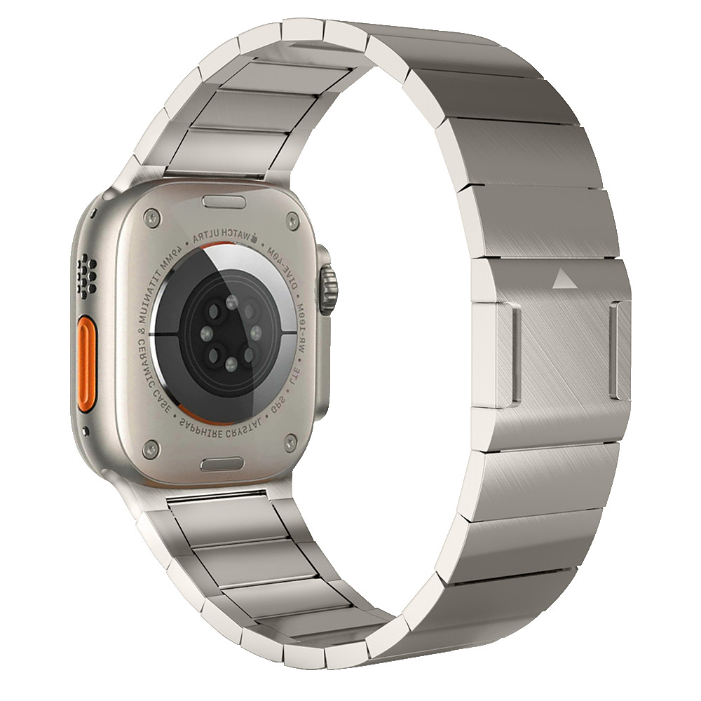 Apple Watch (49/46/45/44 mm) Edelstahl Armband mit trennbaren Bandglieder - Titanium