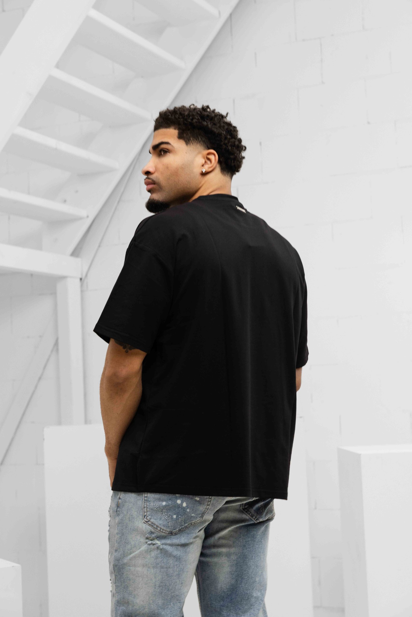 Project X Paris Varsity T-Shirt Heren Zwart