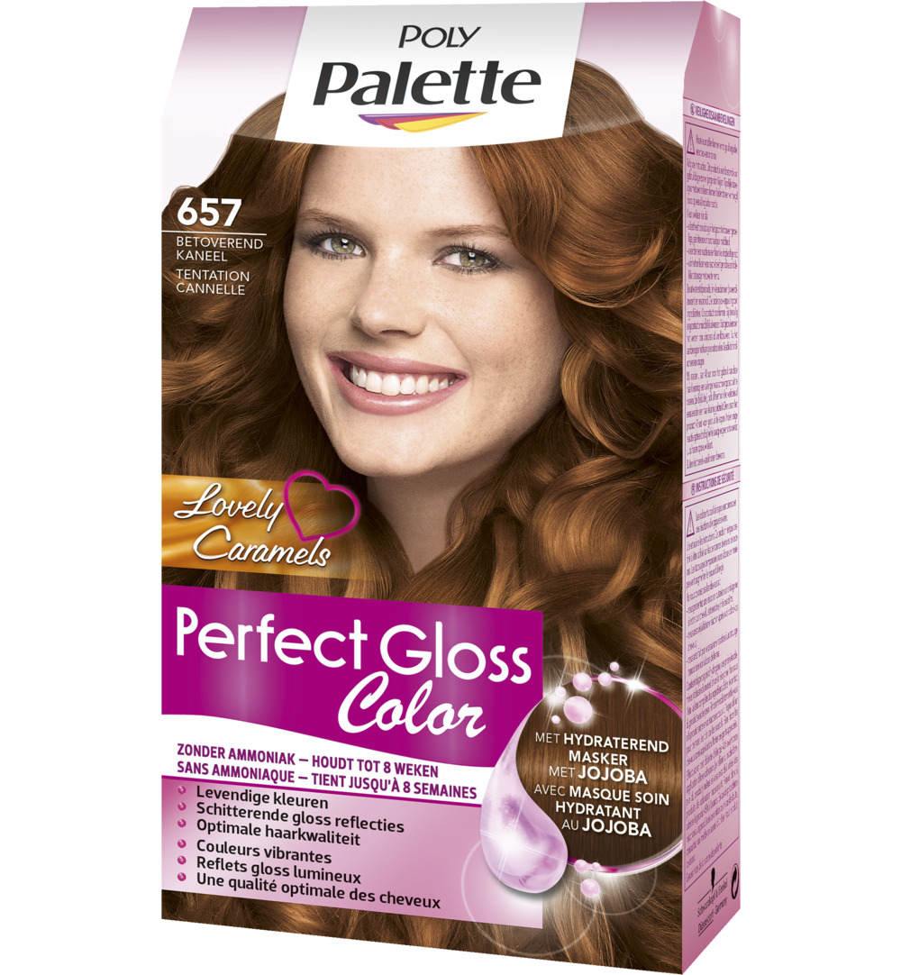 Poly Palette Perfect Gloss Haarverf – 657 Betoverend Kaneel (1 set)