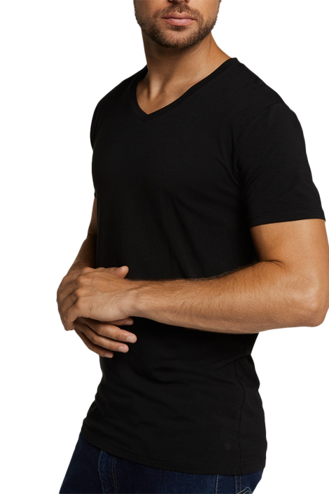Bamboo basics zwarte heren t-shirt
