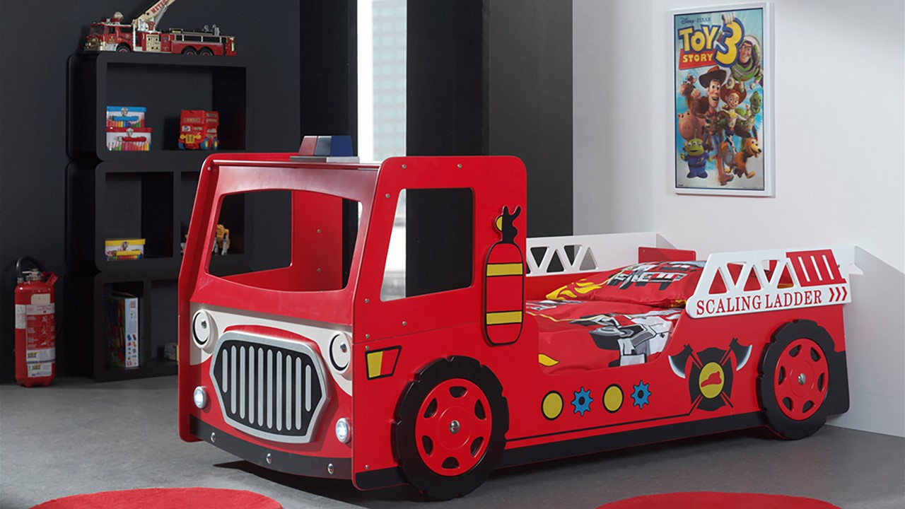 Bed Fire truck rood