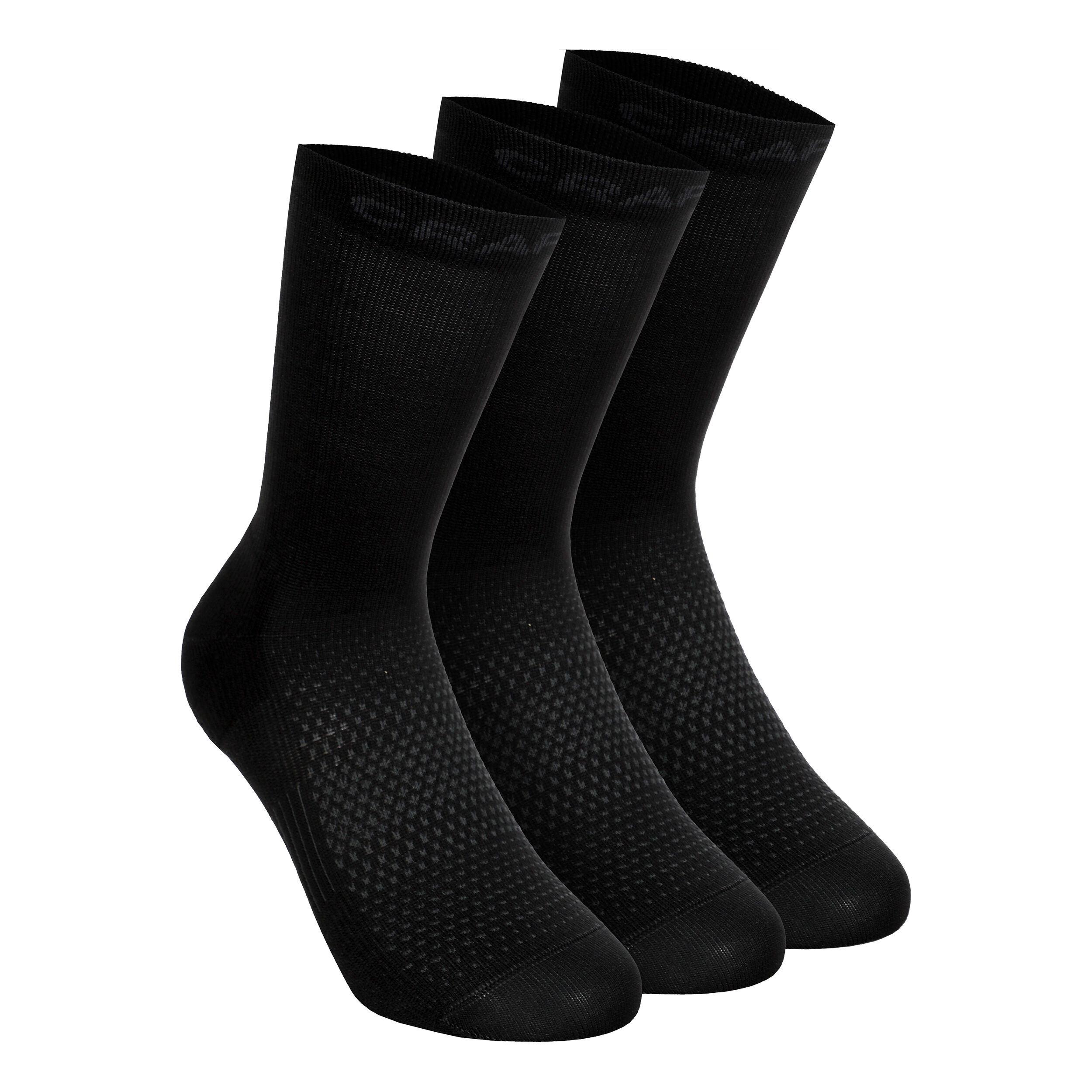 Craft Core Dry High Sock 3Pack Chaussettes De Running - Noir