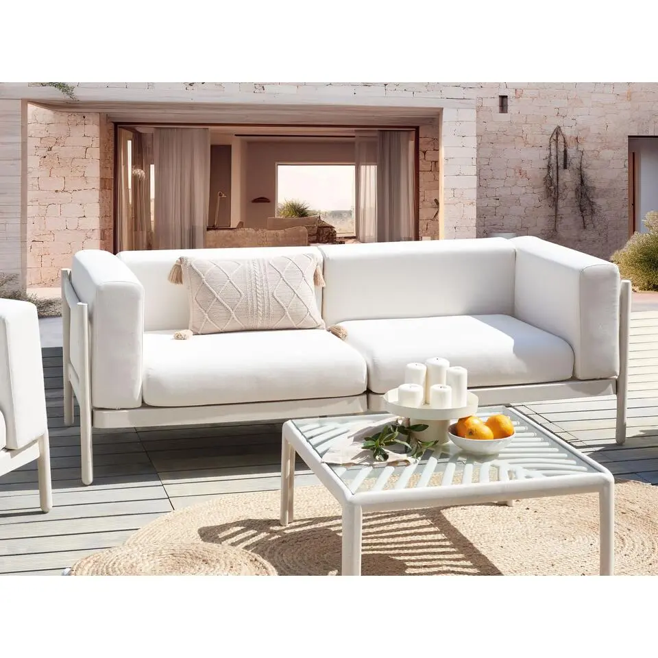 FERRETTI - Tuinbank 2-zits - Lichtbeige - Synthetisch
