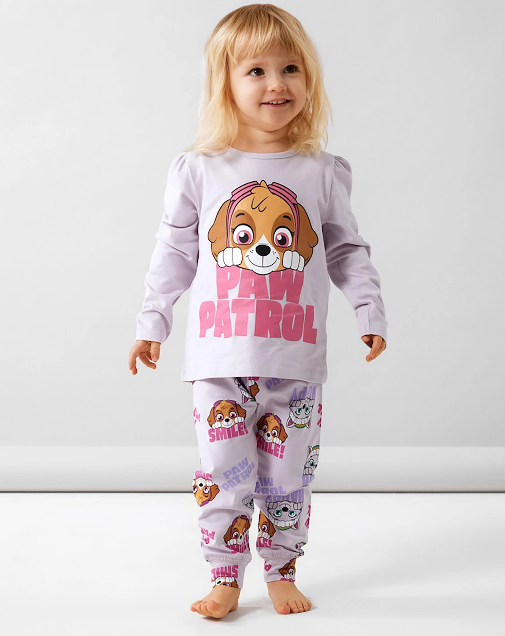 Schlafanzug NMFJUM PAWPATROL lang in orchid hush