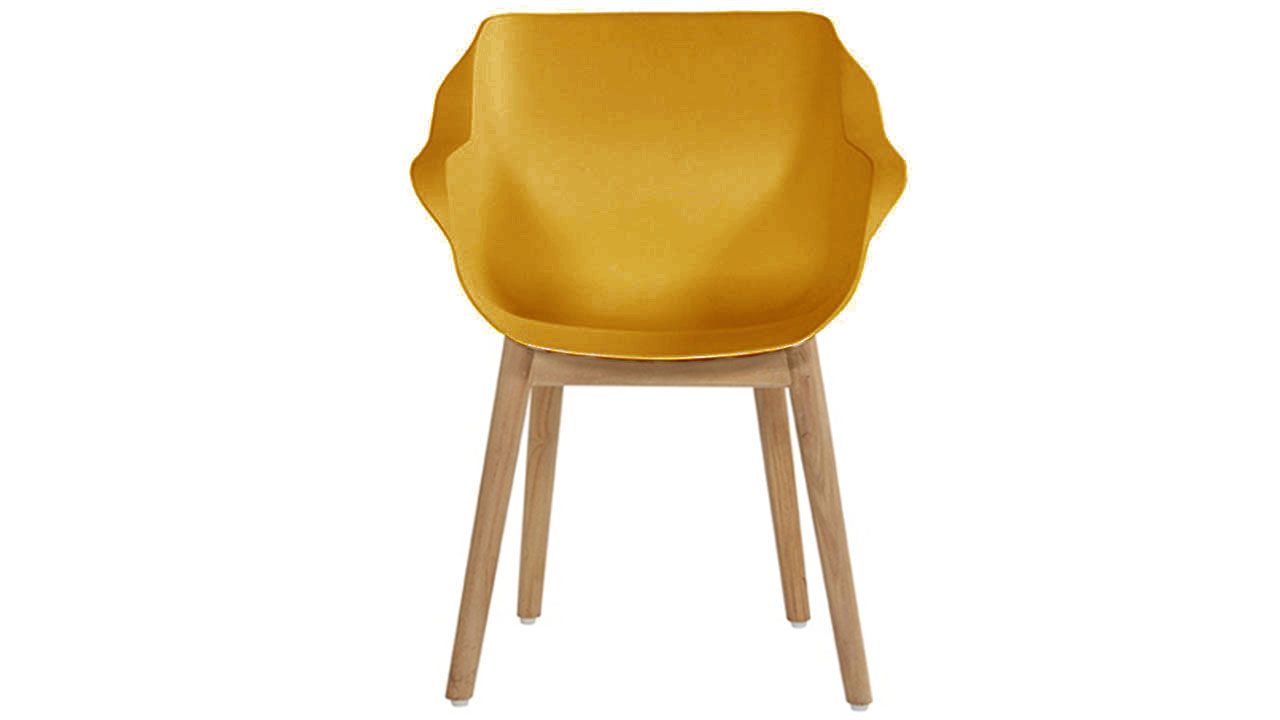 Tuinstoel Curry Yellow 11.688.272 Sophie Teak B62 x D59 x H84 cm