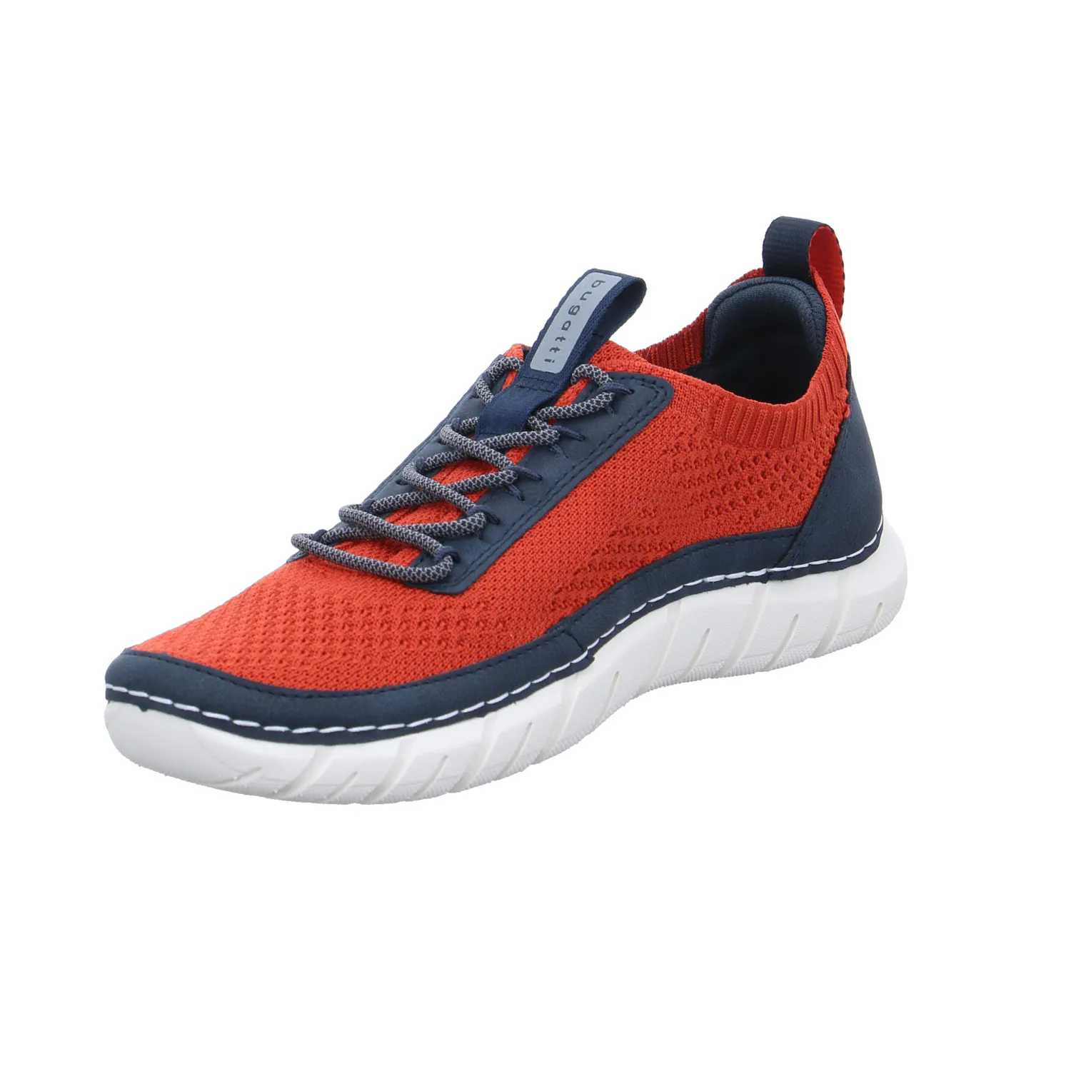 BUGATTI SHOES Halbschuhe Sneaker Stoff Rot Textil