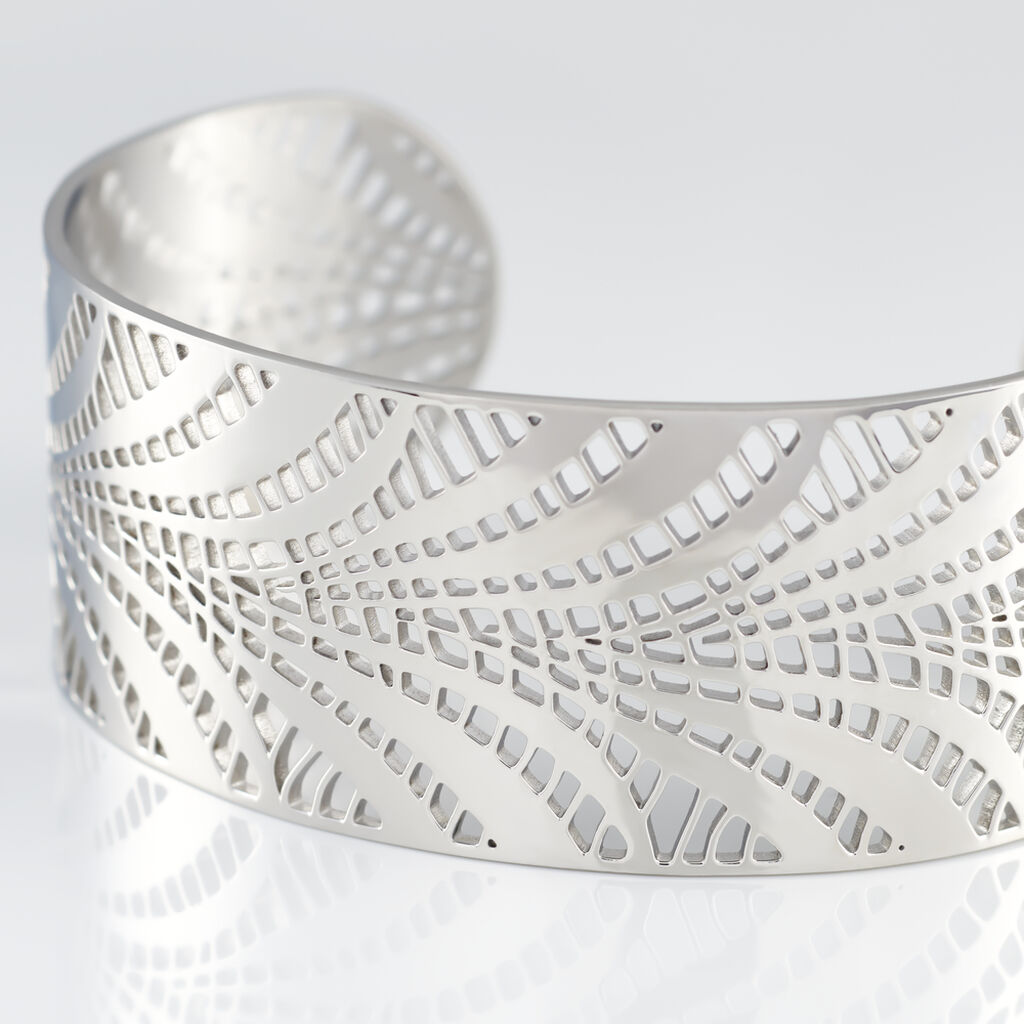 Bracelet Jonc Wilson Acier Blanc