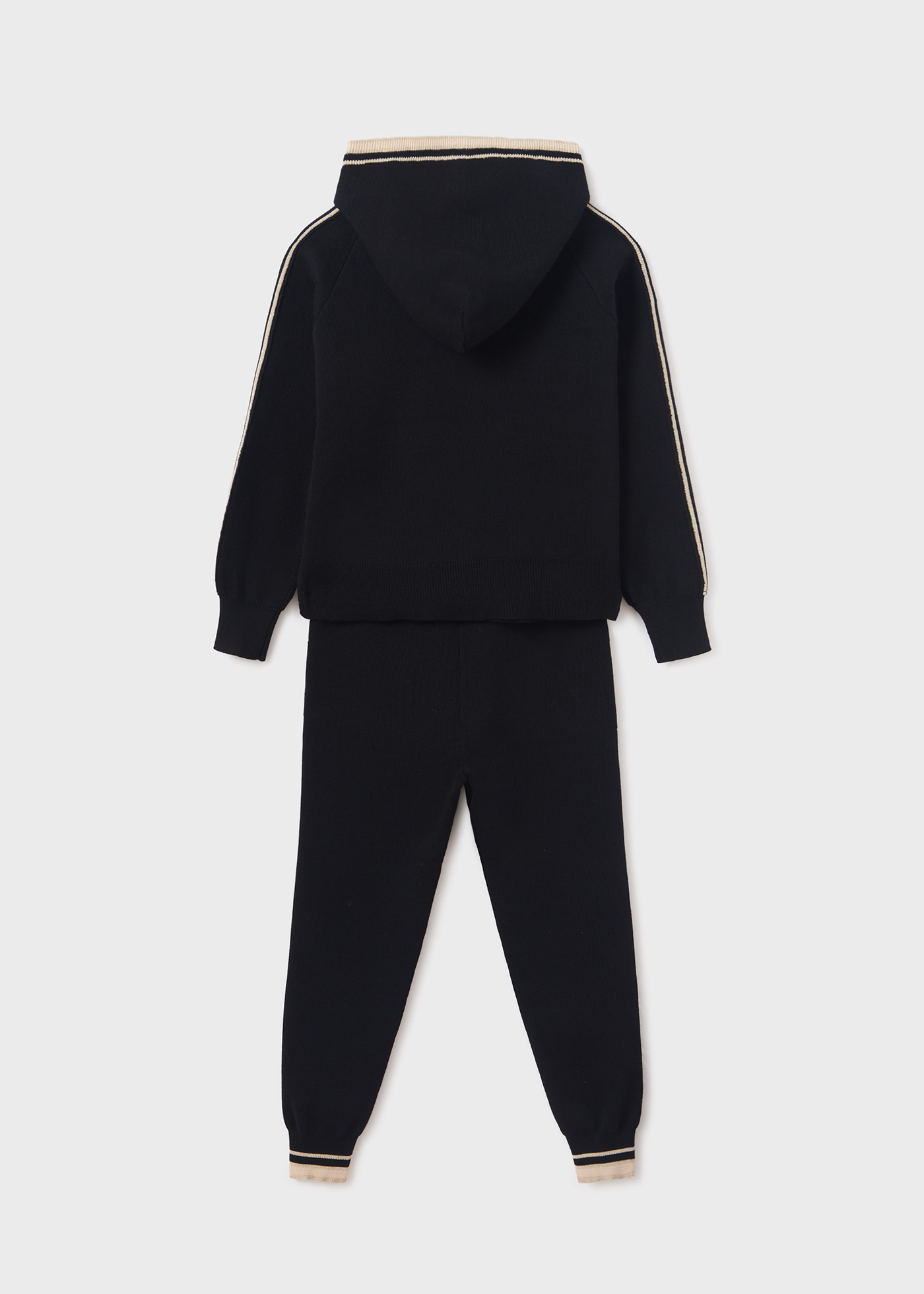 Conjunto de tricô de duas peças para meninas