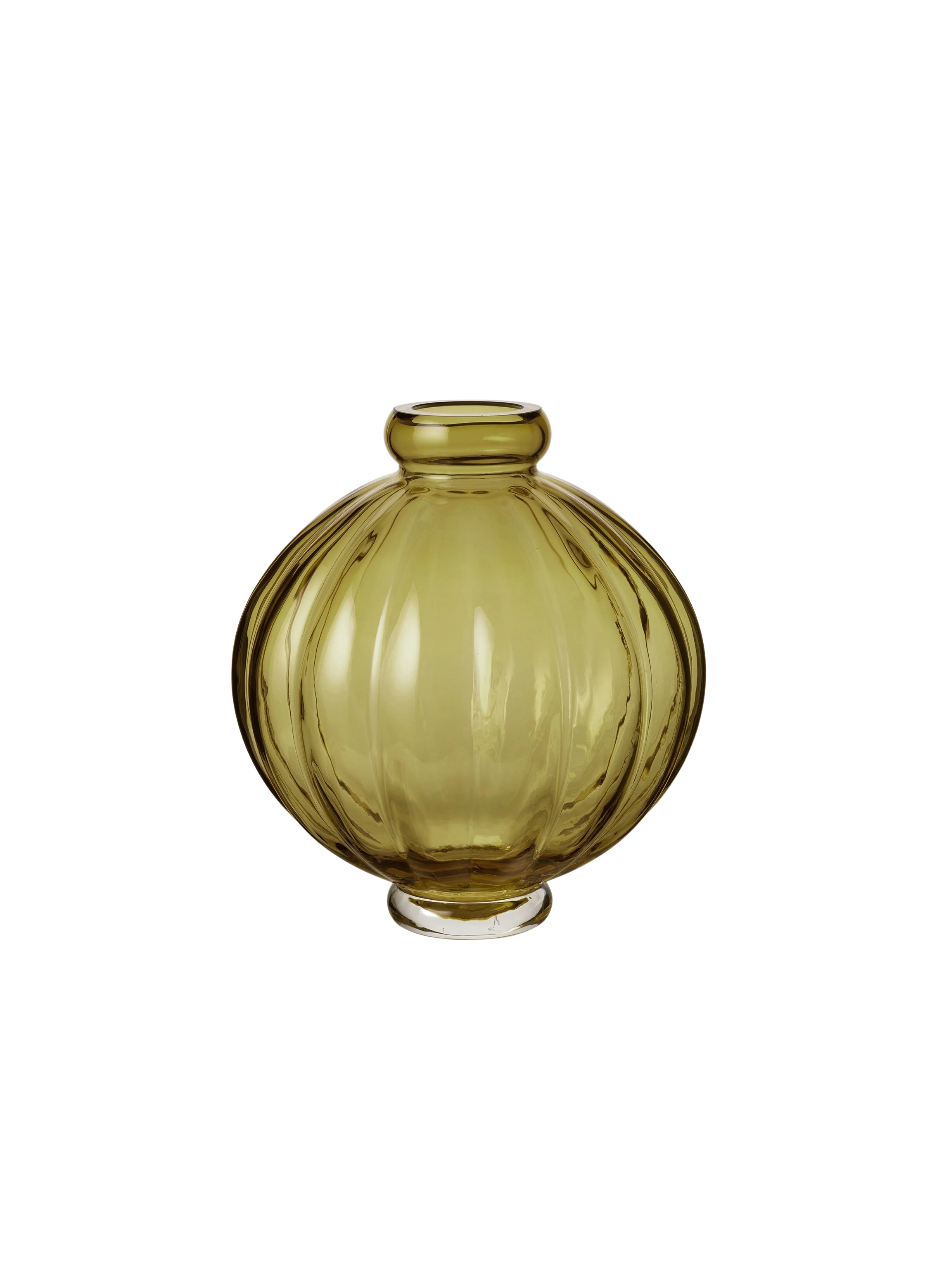 Louise Roe  Balloon vase #01, Olive - H25 cm.