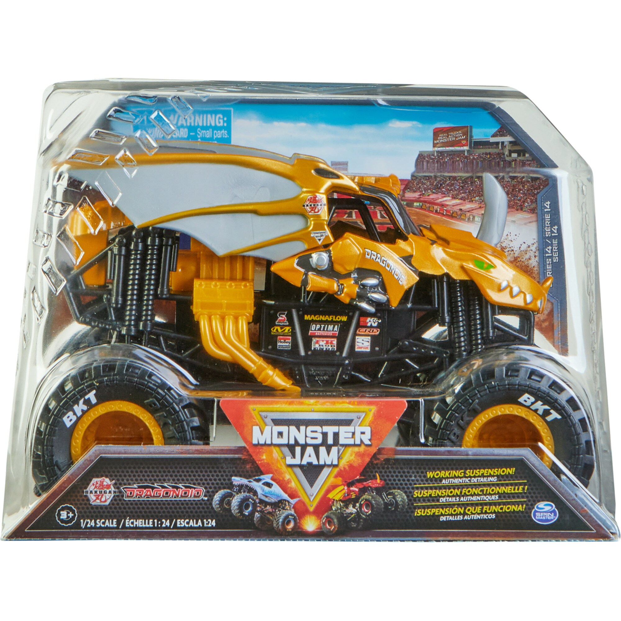 Spin Master Spielfahrzeug Monster Jam - Offizieller Bakugan Dragonoid Monster Truck