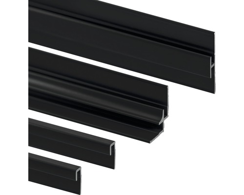 Decodesign profielset D1901121 68 2100 mm zwart