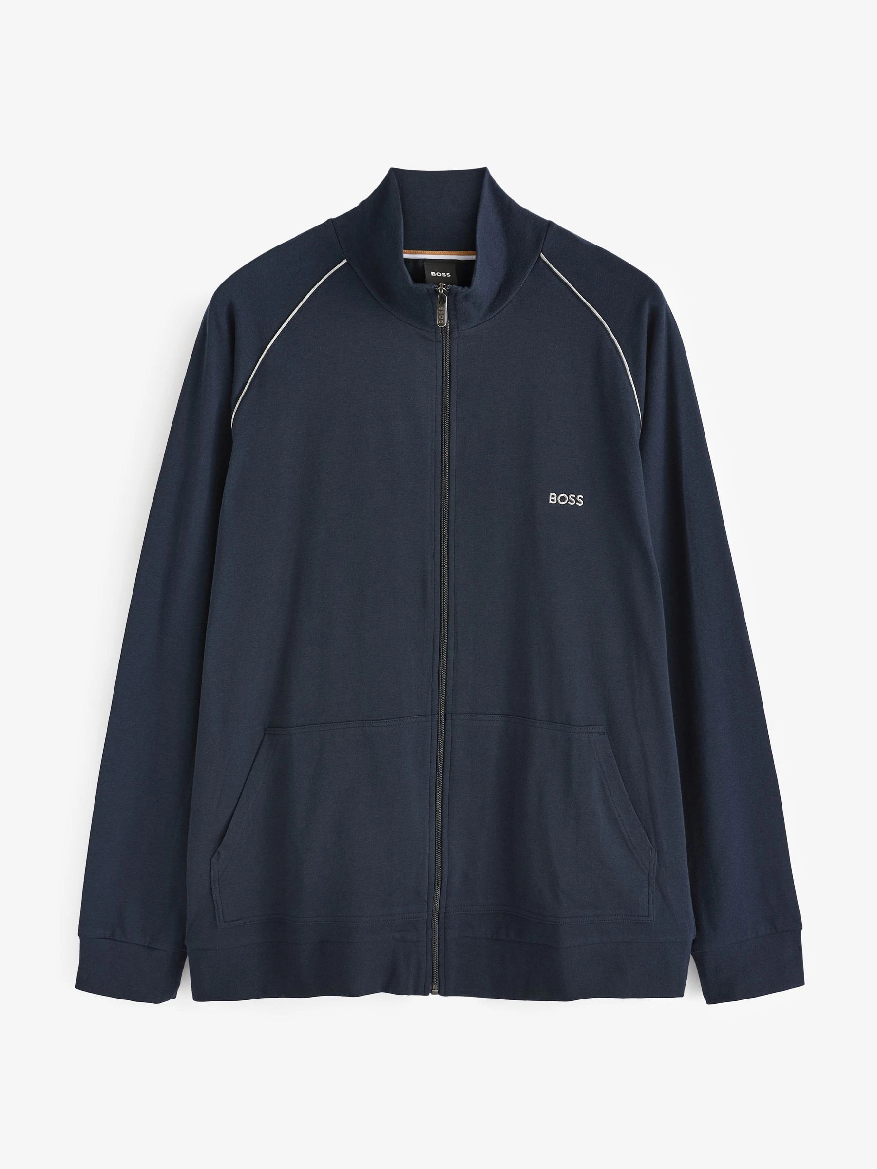 Blauw - BOSS stretchy katoenen Jack