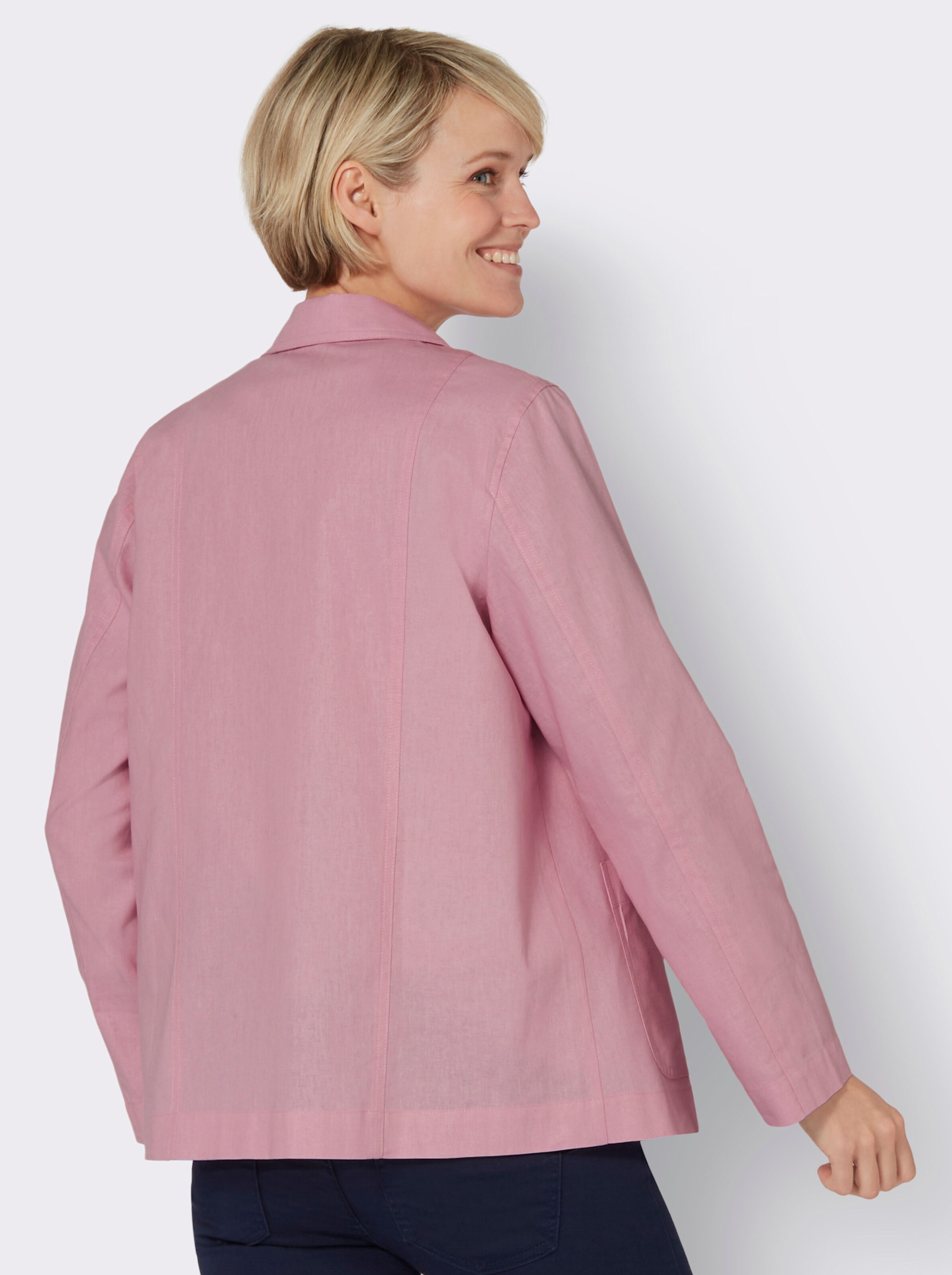 Jacke aus Baumwolle und Leinen