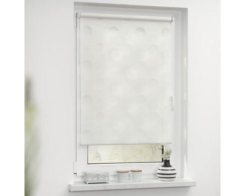 Lichtblick dubbel rolgordijn, rond, zonder boren, 45x150 cm, wit, inclusief klembeugels