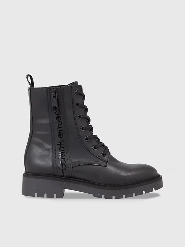 Botas de couro sintético