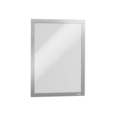 Durable Duraframe - Cadre d'affichage adhésif repositionnable - A4 - argent