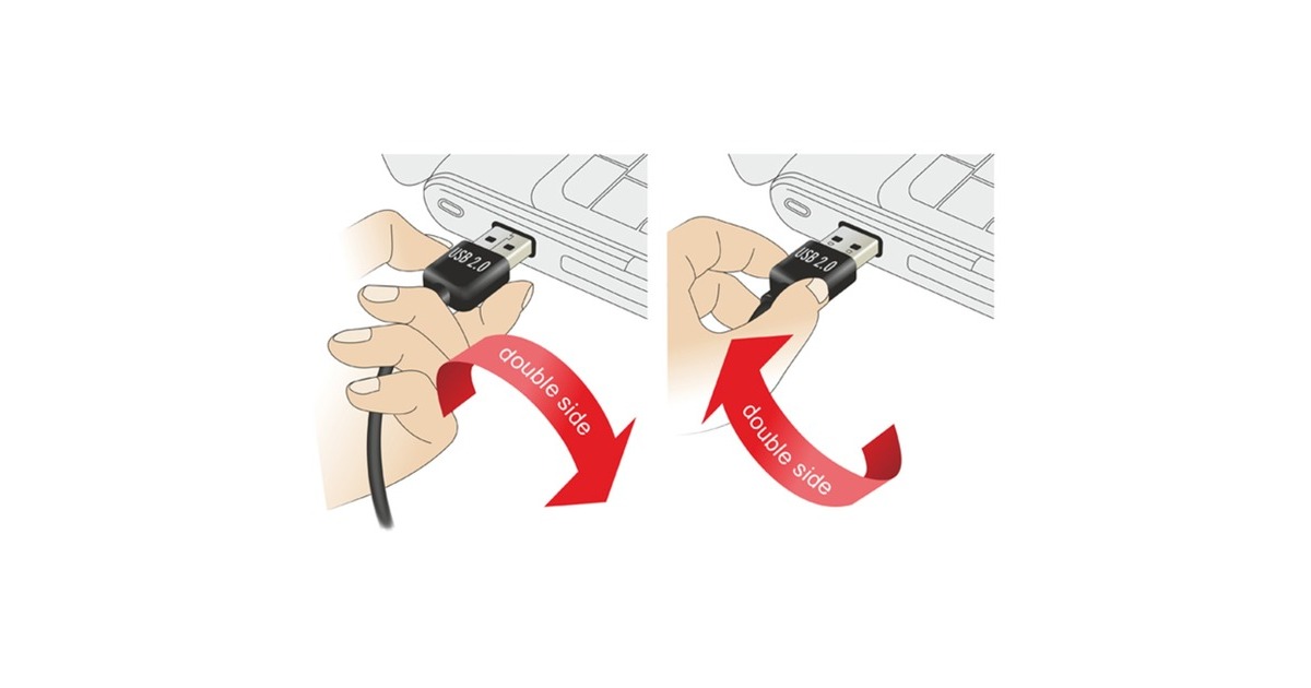 DeLOCKEASY-USB-A 2.0 male > EASY-USB Micro-USB-B 2.0 male  kabel  (Zwart, 2 meter)