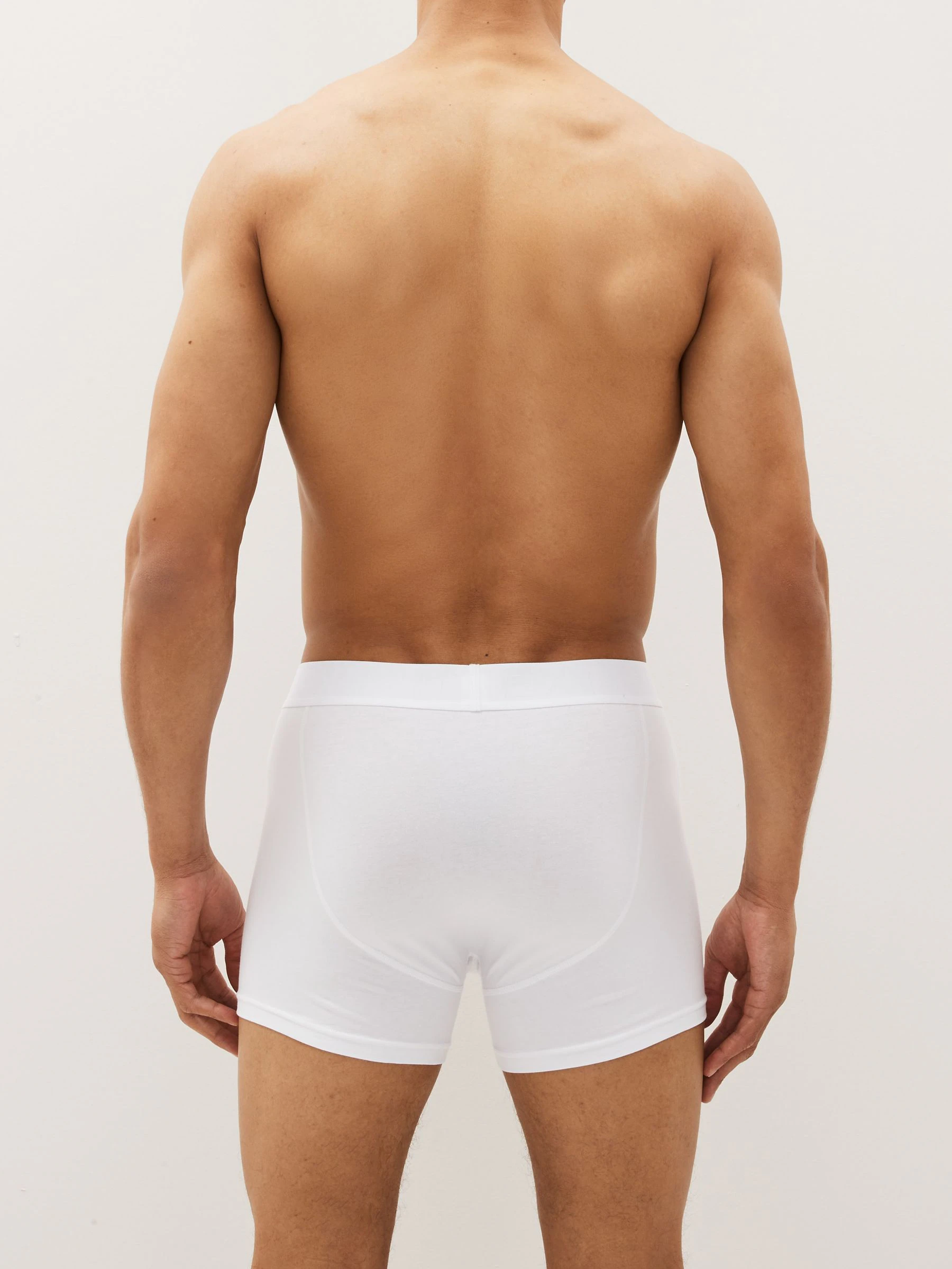 Wit - Standaard - 10 Boxershorts zonder plooi