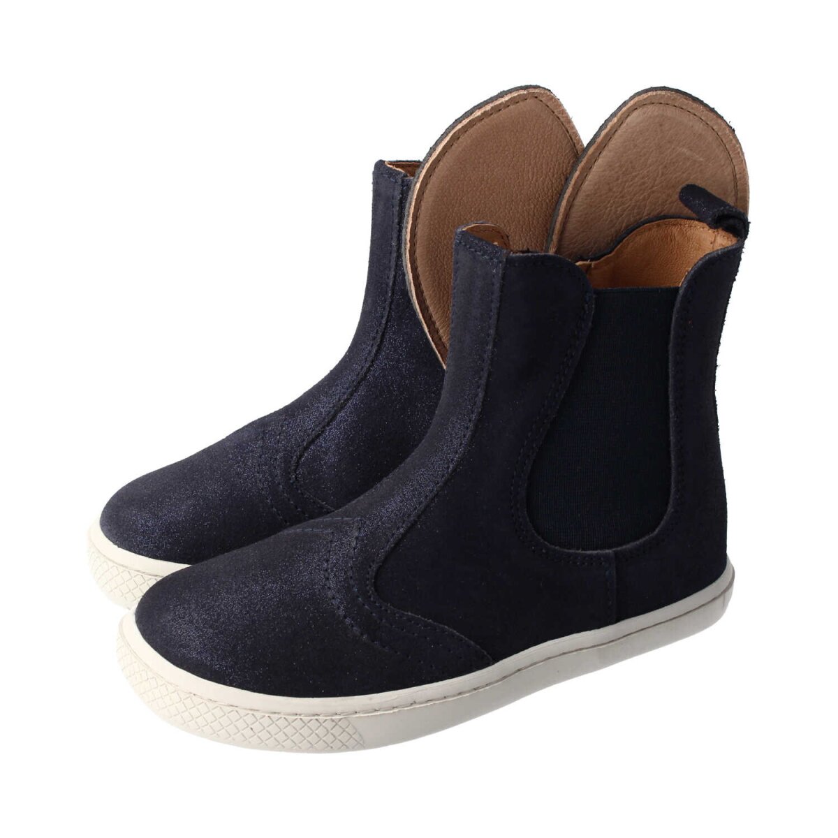 ML4110-2 glitter navy CHELSEA-CITY nappa leather zipper Weite/M