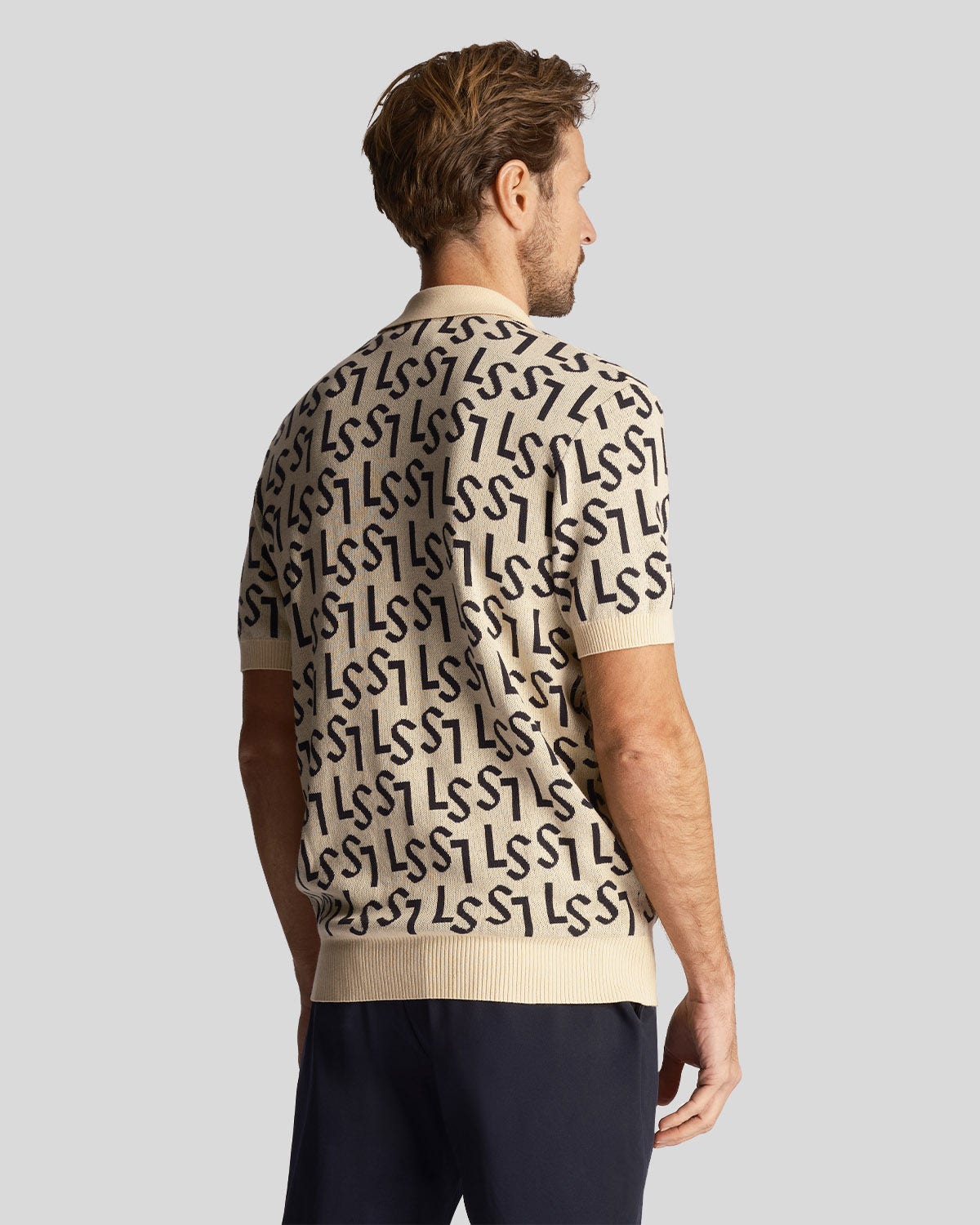 Lyle & Scott  Golf Monogram Knitted Polo