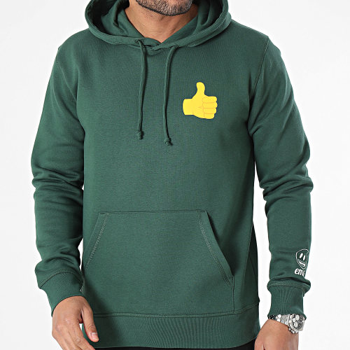 Sweat Capuche Thumbs Up Vert