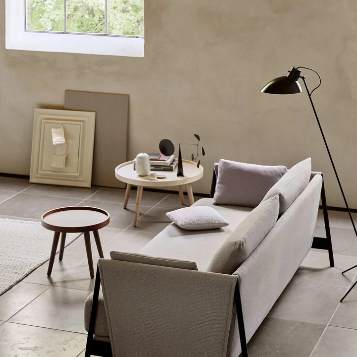 Softline - Alma Beistelltisch, large, Walnuss lackiert