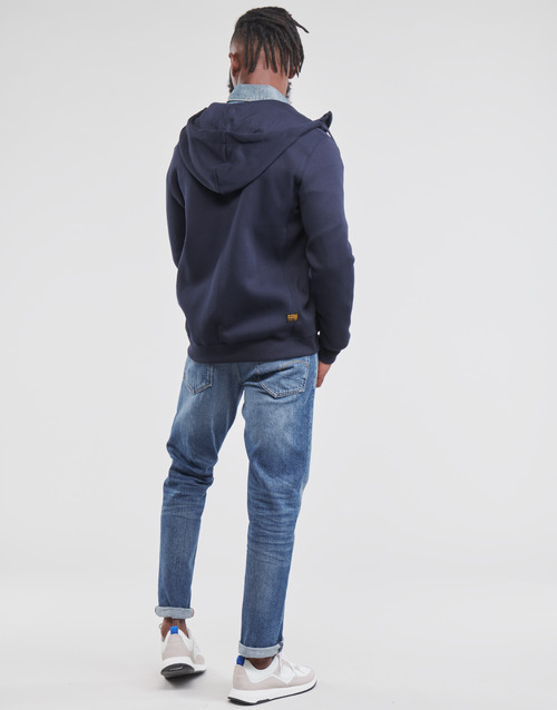 G-Star Raw - PREMIUM BASIC HOODED ZIP SWEATER - Marine