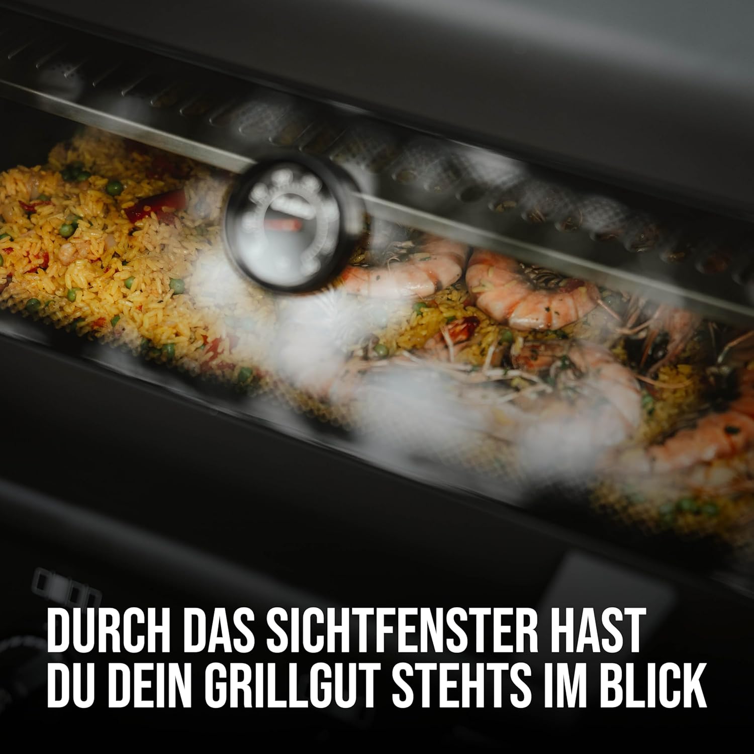 Enders® Gasgrill MONROE PRO 4 SIK TURBO SHADOW, 4-Brenner, Infrarot-Backburner, Seitenkocher, PanoVision Sicht, SWITCH GRID™ mit SEAR Grate, HEAT RANGE™, 800 °C TURBO ZONE™, SIMPLE CLEAN™ #8385