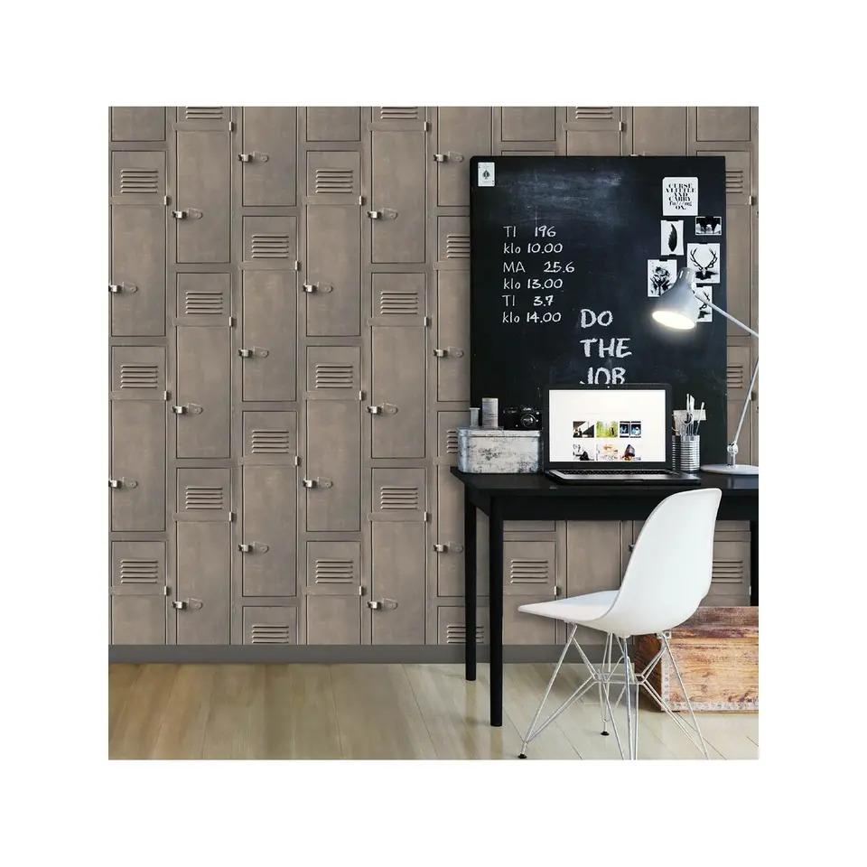Dutch Wallcoverings - Horizons lockers bruin - 0,53x10,05m