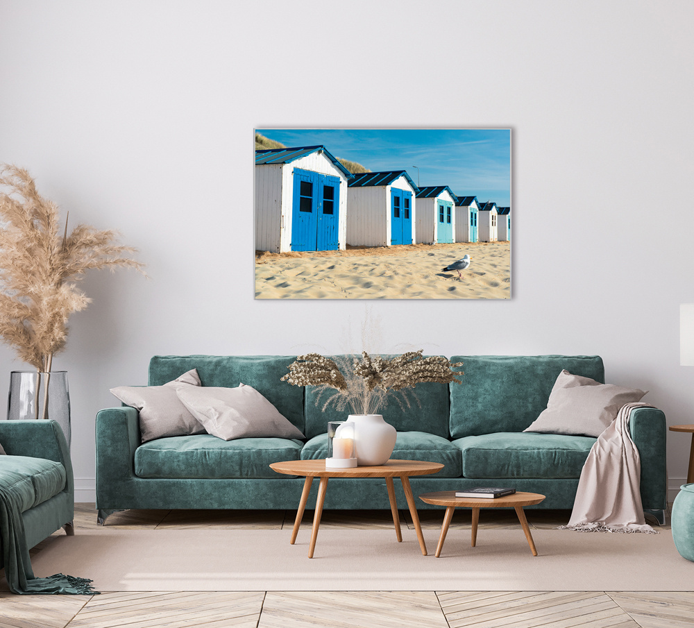 Akustikbild STRANDHÄUSER 80x120cm, 7kg