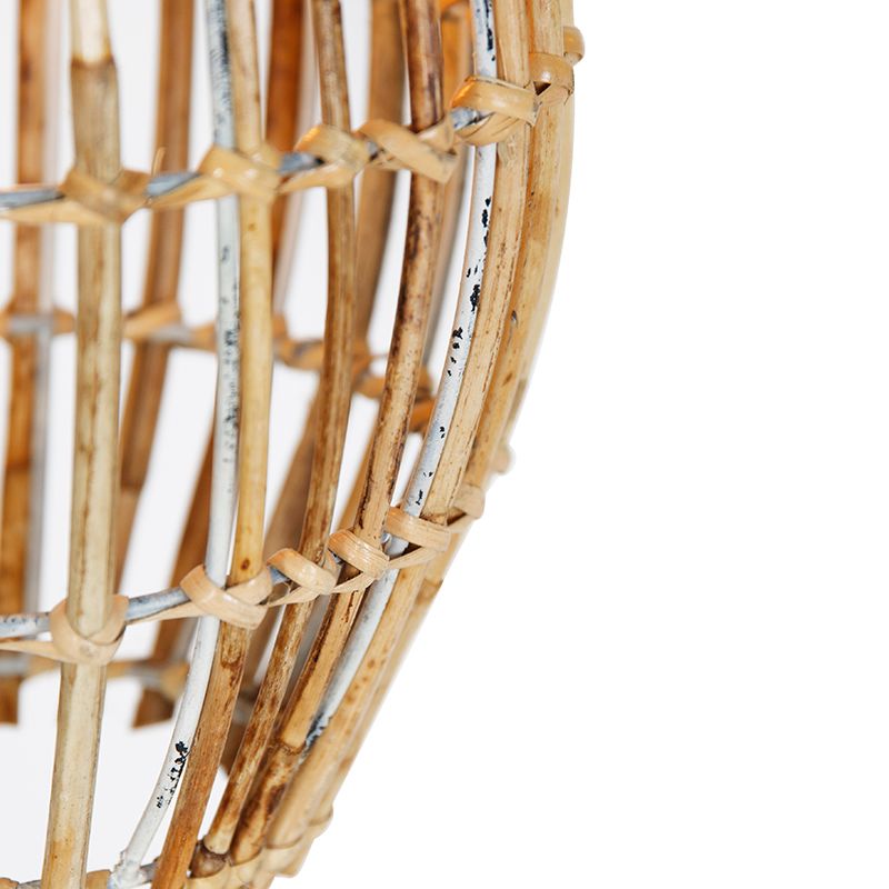 Hanglamp bamboe met wit langwerpig 3-lichts - Canna Capsule