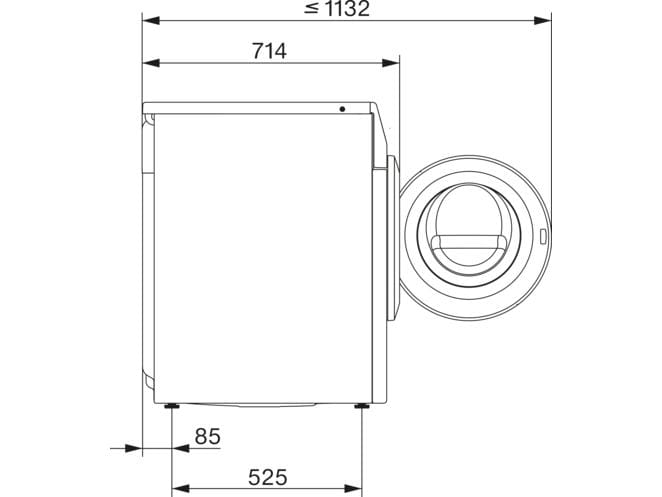 Miele Waschtrockner WTW 800-70 CH 9 kg / 6 kg Tumbler zum Waschen und Trocknen in einem